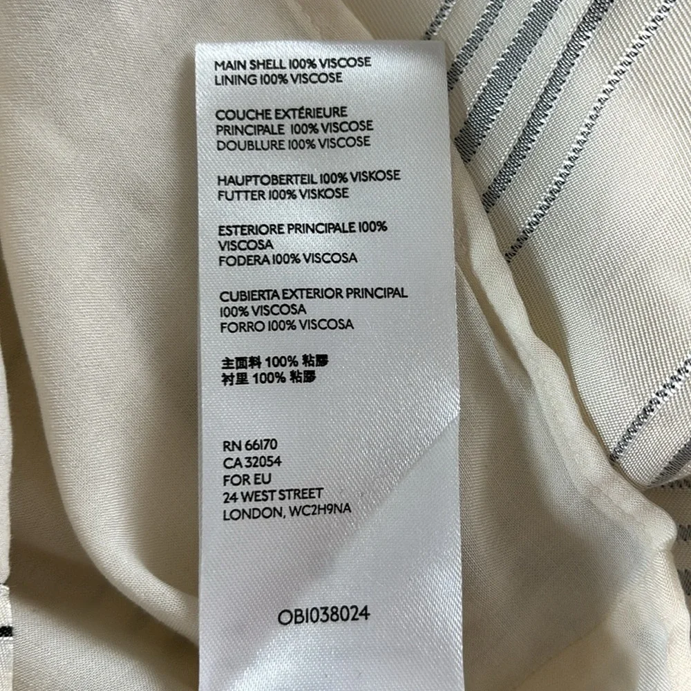 NWT Maeve by Anthropologie Striped Midi Dress Sleeveless Button down Size 6 - Picture 13 of 13
